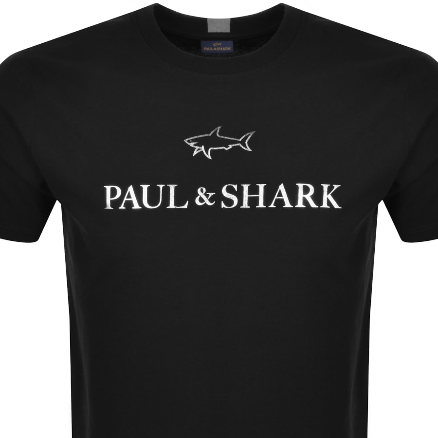 Paul And Shark Logo T Shirt Black | Mainline Menswear United